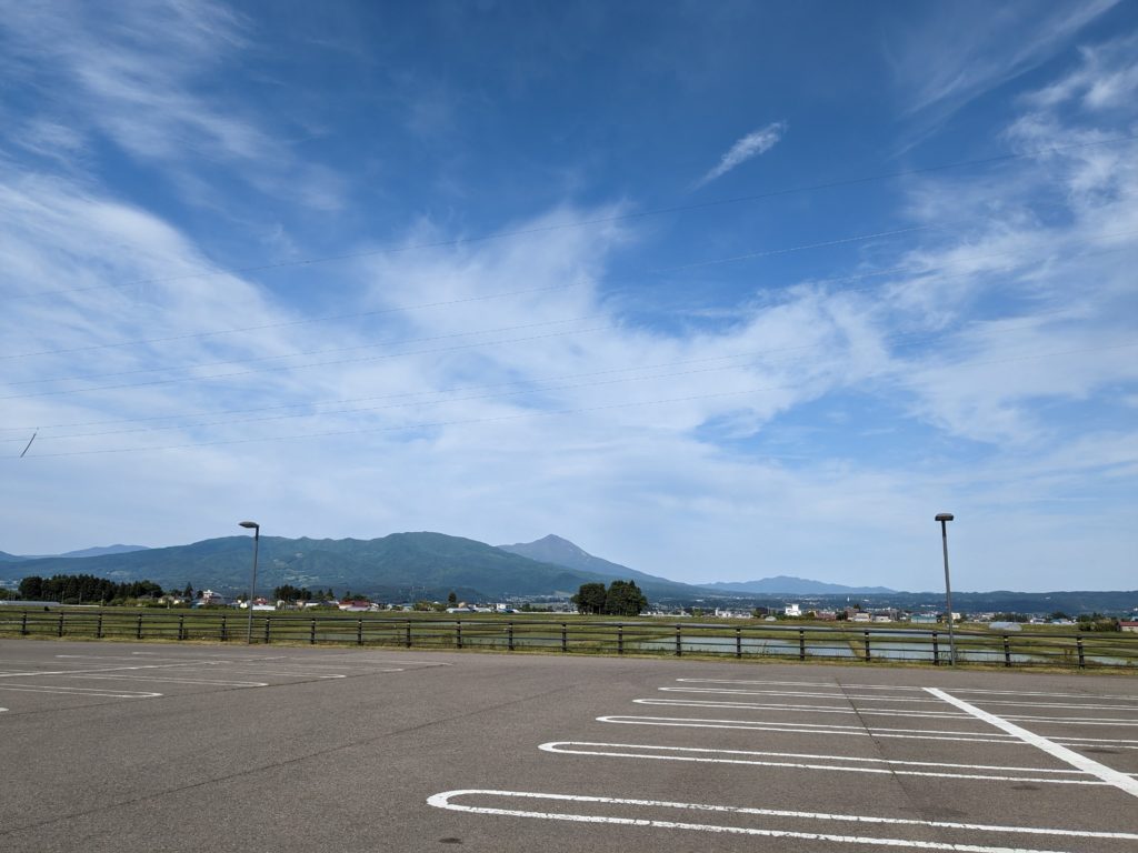 道の駅あいづから見た磐梯山